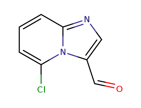 Molecular Structure of 198895-50-0 (5-CHLOROIMIDAZO[1,2-A]PYRIDINE-3-CARBALDEHYDE)