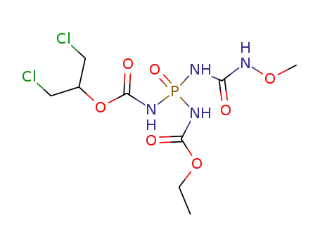 Molecular Structure of 16757-57-6 (1,3-dichloropropan-2-yl ethyl {[(methoxycarbamoyl)amino]phosphoryl}biscarbamate)