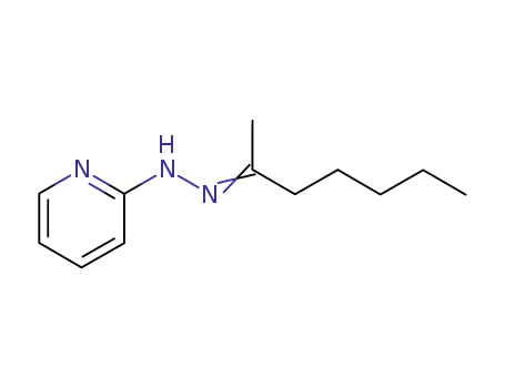 Molecular Structure of 19848-70-5 (2-[(2Z)-2-(1-methylhexylidene)hydrazino]pyridine)
