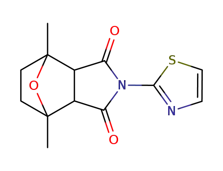 Molecular Structure of 19783-63-2 (4,7-dimethyl-2-(1,3-thiazol-2-yl)hexahydro-1H-4,7-epoxyisoindole-1,3(2H)-dione)