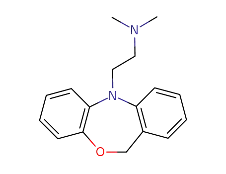 Molecular Structure of 16882-89-6 (5-[2-(Dimethylamino)ethyl]-5,11-dihydrodibenz[b,e][1,4]oxazepine)