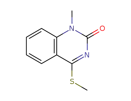Molecular Structure of 19577-74-3 (1-methyl-4-(methylthio)quinazolin-2(1H)-one)
