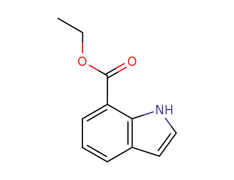 Molecular Structure of 205873-58-1 (Indole-7-carboxylic acid ethyl ester)
