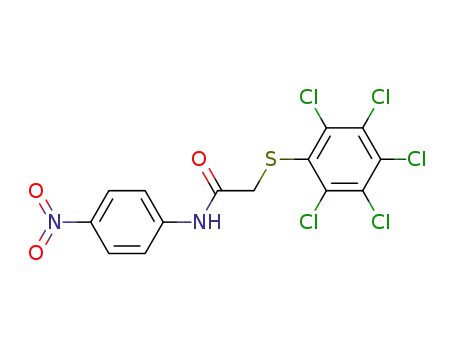 Pentachlorphenylmercaptoessigsaeure-<4-nitro-anilid>