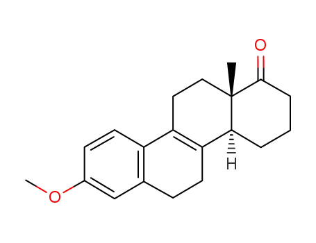 Molecular Structure of 2384-20-5 ((4aR,12aS)-8-methoxy-12a-methyl-2,3,4,4a,5,6,11,12-octahydrochrysen-1- one)