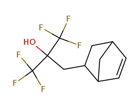 Molecular Structure of 196314-61-1 (3-(BICYCLO[2.2.1]HEPT-5-EN-2-YL)-1,1,1-TRIFLUORO-2-(TRIFLUOROMETHYL)PROPAN-2-OL)