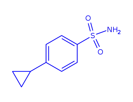 Molecular Structure of 167403-81-8 (Benzenesulfonamide, 4-cyclopropyl- (9CI))