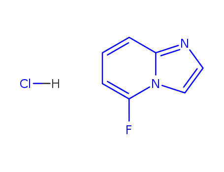 Molecular Structure of 198896-14-9 (5-FLUOROIMIDAZO[1,2-A]PYRIDINE HYDROCHLORIDE)