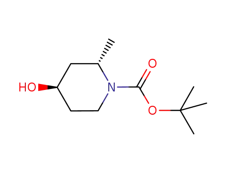 Molecular Structure of 790667-91-3 (1-Piperidinecarboxylicacid,4-hydroxy-2-methyl-,1,1-dimethylethylester,(2S,4R)-(9CI))