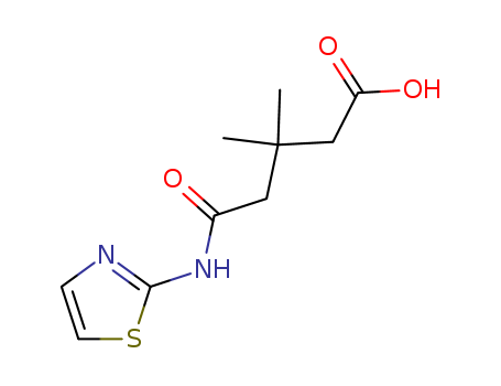 Pentanoic acid,3,3-dimethyl-5-oxo-5-(2-thiazolylamino)- cas  19691-98-6