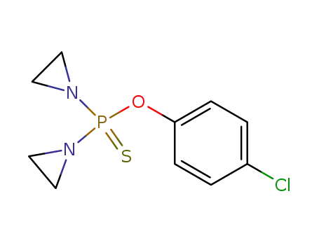 Molecular Structure of 19675-24-2 (O-(4-chlorophenyl) bis(aziridin-1-yl)phosphinothioate)