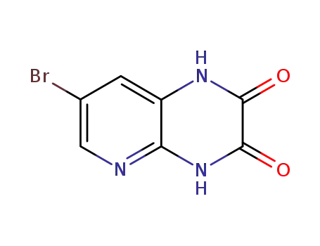 Molecular Structure of 168123-82-8 (7-BROMOPYRIDO[2,3-B]PYRAZINE-2,3(1H,4H)-DIONE)