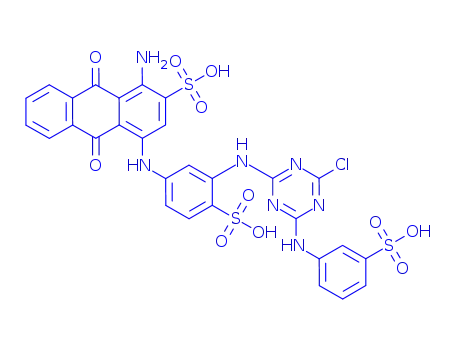 Molecular Structure of 16823-51-1 (REACTIVE BLUE 5)