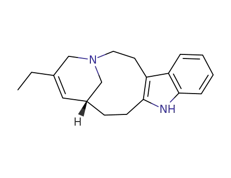 Molecular Structure of 1674-01-7 ((7R)-5-Ethyl-1,4,7,8,9,10-hexahydro-2H-3,7-methanoazacycloundecino[5,4-b]indole)
