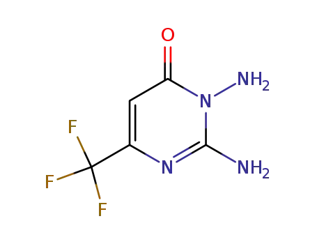 Molecular Structure of 95095-71-9 (2,3-DIAMINO-6-(TRIFLUOROMETHYL)-4(3H)-PYRIMIDINONE)
