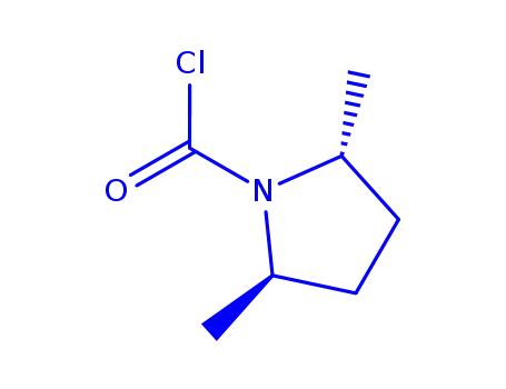 Molecular Structure of 73301-09-4 (1-Pyrrolidinecarbonyl chloride, 2,5-dimethyl-, cis- (9CI))