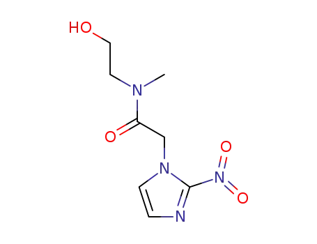 Molecular Structure of 197004-63-0 (1H-Imidazole-1-acetamide,N-(2-hydroxyethyl)-N-methyl-2-nitro-)
