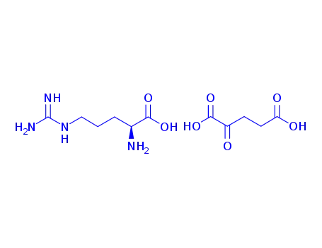 (S)-2-Amino-5-guanidinopentanoic acid 2-oxopentanedioic acid (2:1)