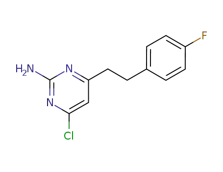 Molecular Structure of 1692-01-9 (4-chloro-6-[2-(4-fluorophenyl)ethyl]pyrimidin-2-amine)