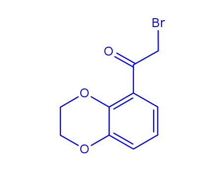 Molecular Structure of 19815-97-5 (2-BROMO-1-(2,3-DIHYDRO-1,4-BENZODIOXIN-5-YL)-1-ETHANONE)