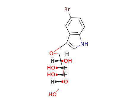 97753-82-7,5-Bromo-3-indolyl-beta-D-galactopyranoside,Indole,5-bromo-3-(b-D-galactopyranosyloxy)- (7CI);5-Bromo-3-indolyl-b-D-galactopyranoside;Bluo-Gal;