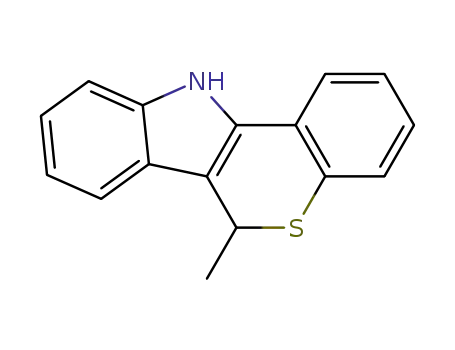 Molecular Structure of 19970-81-1 (6-methyl-6,11-dihydrothiochromeno[4,3-b]indole)