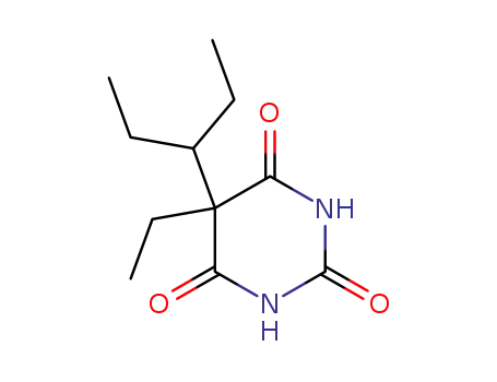 Molecular Structure of 17013-37-5 (5-Ethyl-5-(1-ethylpropyl)barbituric acid)