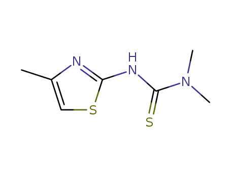 Molecular Structure of 19958-75-9 (N,N-Dimethyl-N'-(4-methylthiazol-2-yl)thiourea)