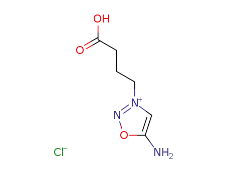 Molecular Structure of 19951-51-0 (4-(5-amino-1-oxa-2-aza-3-azoniacyclopenta-2,4-dien-3-yl)butanoic acid chloride)