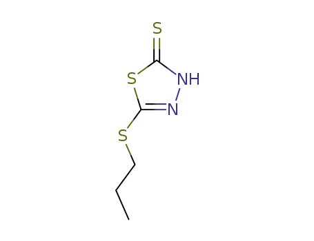 Molecular Structure of 19921-88-1 (5-(PROPYLTHIO)-1,3,4-THIADIAZOLE-2-THIOL)