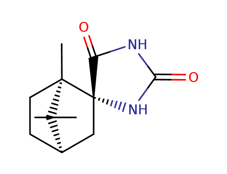 17138-07-7,camphor-2-spirohydantoin,Spiro[bornane-2,4'-imidazolidine]-2',5'-dione,(2R)- (8CI)