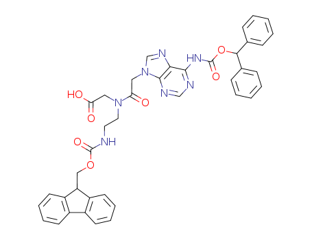 N-((N6-(Benzhydryloxycarbonyl)aden-9-yl)acetyl)-N-(2-Fmoc-aminoethyl)glycine