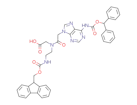 Molecular Structure of 186046-82-2 (FMoc-PNA-A(Bhoc)-OH)