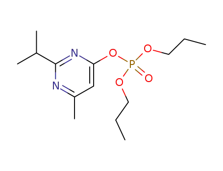 Molecular Structure of 1708-53-8 (6-methyl-2-(propan-2-yl)pyrimidin-4-yl dipropyl phosphate)