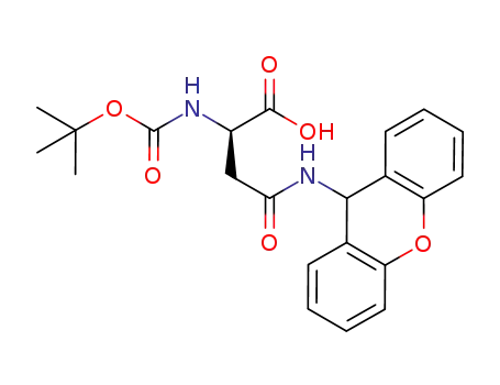 Molecular Structure of 200192-48-9 (BOC-D-ASN(XAN)-OH)
