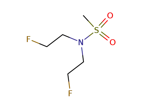 Molecular Structure of 1998-78-3 (N,N-bis(2-fluoroethyl)methanesulfonamide)