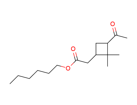 16978-09-9,hexyl (3-acetyl-2,2-dimethylcyclobutyl)acetate,Hexylpinonate; NSC 78787