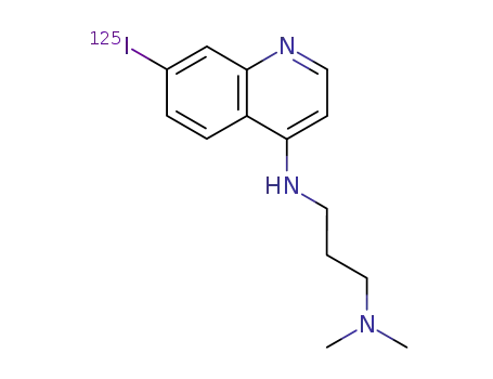 Molecular Structure of 17033-82-8 (N'-[7-(125I)Iodoquinolin-4-yl]-N,N-dimethylpropane-1,3-diamine)