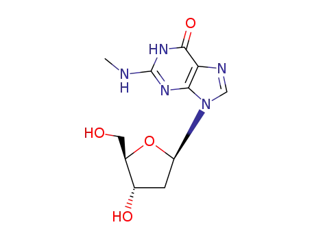 Molecular Structure of 19916-77-9 (N2-METHYL-2'-DEOXYGUANOSINE)