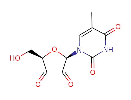 3-hydroxy-2-[1-(5-methyl-2,4-dioxo-3,4-dihydropyrimidin-1(2H)-yl)-2-oxoethoxy]propanal