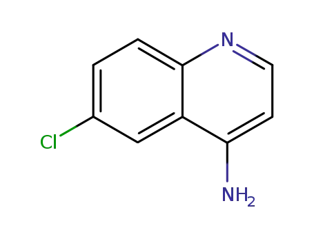 Molecular Structure of 20028-60-8 (4-AMINO-6-CHLOROQUINOLINE)