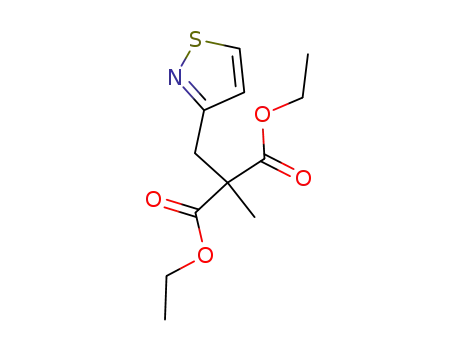 Molecular Structure of 1710-73-2 (Malonic acid, (3-isothiazolylmethyl)methyl-, diethyl ester)