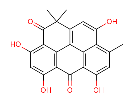 2H-Benzo[cf]pyrene-2,6(1H)-dione,3,5,7,10-tetrahydroxy-1,1,9-trimethyl-