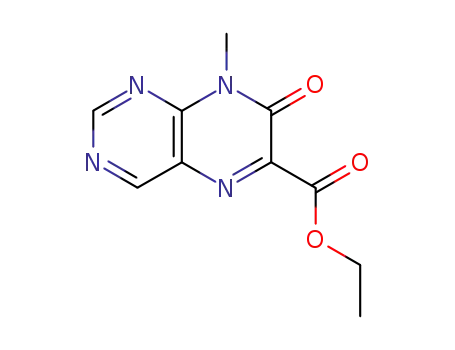 Molecular Structure of 2047-23-6 (ethyl 8-methyl-7-oxo-7,8-dihydropteridine-6-carboxylate)