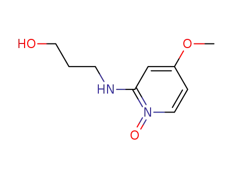 Molecular Structure of 205676-73-9 (1-Propanol,3-[(4-methoxy-1-oxido-2-pyridinyl)amino]-(9CI))