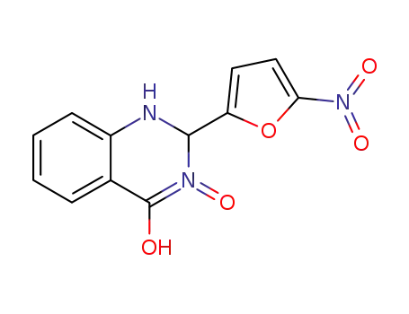 Molecular Structure of 17247-77-7 (12DIHYDRO25NITROFURYL4HYDROXYCHINAZOLIN3OXIDE)