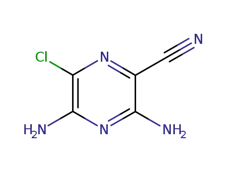 3,5-Diamino-6-chloropyrazine-2-carbonitrile
