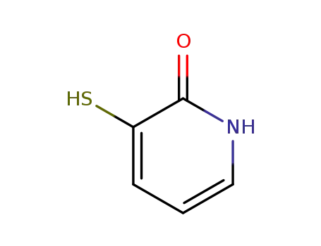 Molecular Structure of 173278-51-8 (2(1H)-Pyridinone,3-mercapto-(9CI))