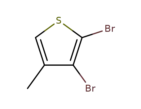 Molecular Structure of 125257-38-7 (2,3-DIBROMO-4-METHYLTHIOPHENE)