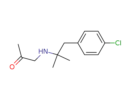 Molecular Structure of 17191-84-3 (1-(p-Chloro-α,α-dimethylphenethylamino)propan-2-one)